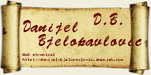 Danijel Bjelopavlović vizit kartica